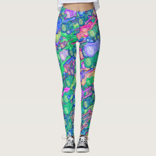 Leggings Motif de dessin de guitare Motif pour cordes vibra