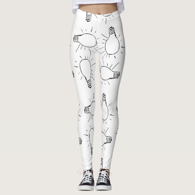Leggings motif de dessin de lampe Abstrait (Devant)