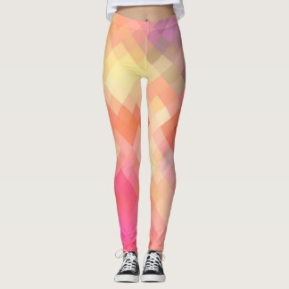 Leggings Motif de diamant moderne géométrique coloré #12