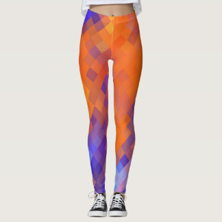 Leggings Motif de diamant moderne géométrique coloré #5