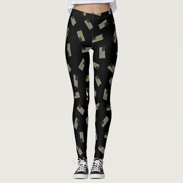 Leggings Motif de drapeau d'expéditeur de secours (Devant)