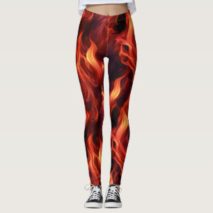Leggings Motif de feu