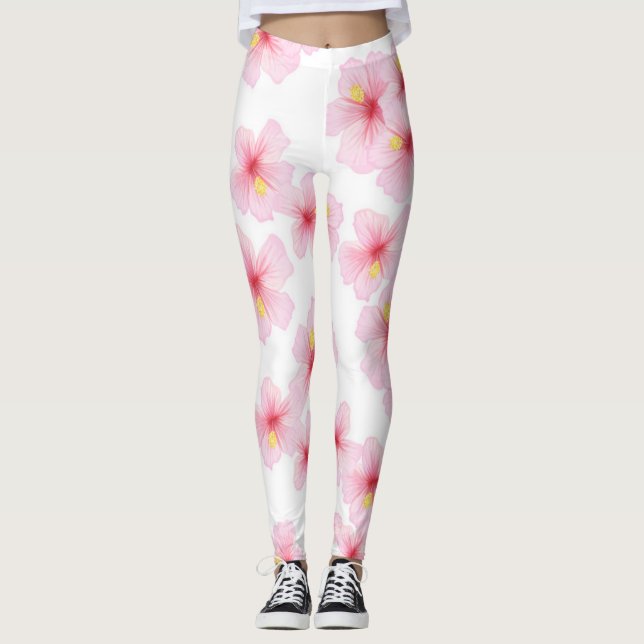 Leggings Motif de fleurs (Devant)