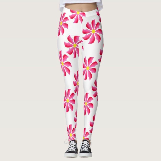 Leggings Motif de fleurs 11 (Devant)