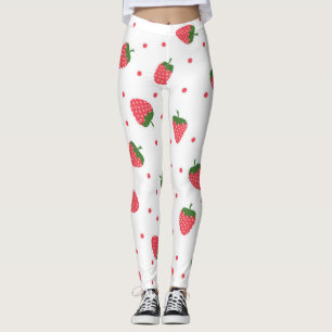 Leggings Motif de fraises