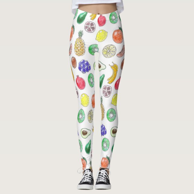 Leggings Motif de fruits (Devant)