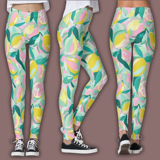 Leggings Motif de fruits  |  Citrus vibrant (Créateur téléchargé)