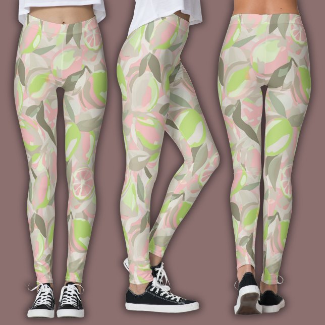 Leggings Motif de fruits  |  Citrus vibrant (Créateur téléchargé)