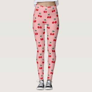 Leggings Motif de fruits de cerise
