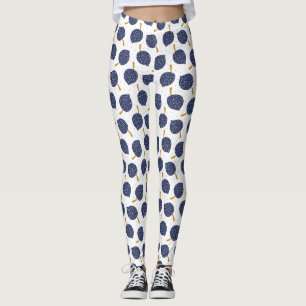 Leggings Motif de fruits de la bombe Abstraite bleue marine