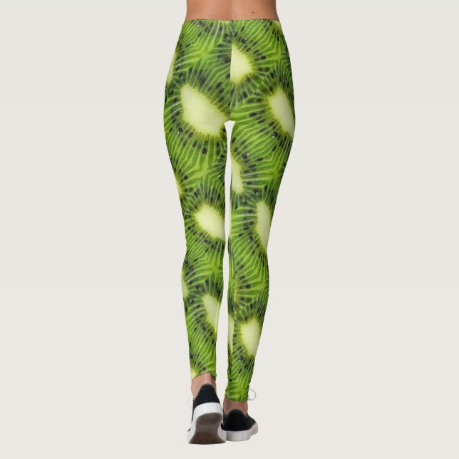 Leggings Motif de fruits Kiwi (Dos)