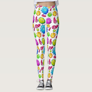 Leggings Motif de gemmes colorées