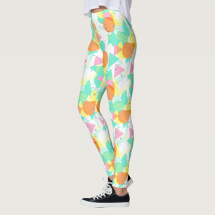 Leggings Motif de hanche géométrique Abstrait funky les ann