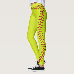 Leggings Motif de la couture de balle de softball