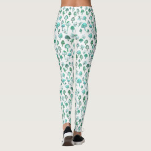 Leggings Motif de la Forêt des champignons magiques