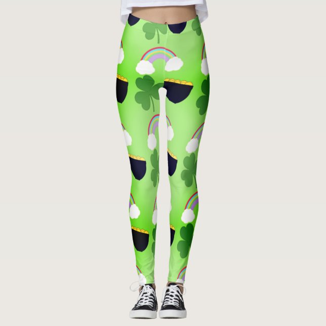 Leggings Motif de la Saint-Patrick (Devant)