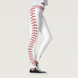 Leggings Motif de la série de baseball<br><div class="desc">La Couture De Baseball Stitche La Légende Motif.</div>