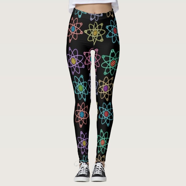 Leggings Motif de la structure atomique Cool (Devant)