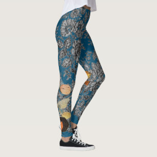 LEGGINGS MOTIF DE LACE ANTIQUE AVEC DES PAPILLONS