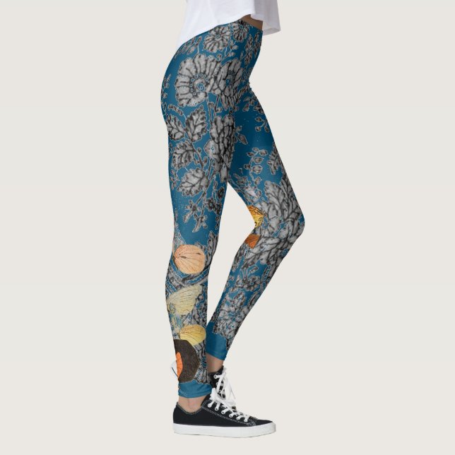 LEGGINGS MOTIF DE LACE ANTIQUE AVEC DES PAPILLONS (Droite)