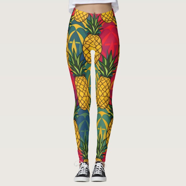 Leggings Motif de l'ananas  (Devant)