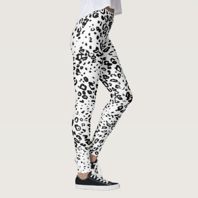 Leggings Motif de léopard de neige (Droite)