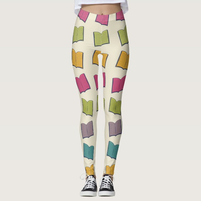 Leggings Motif de livre (Devant)