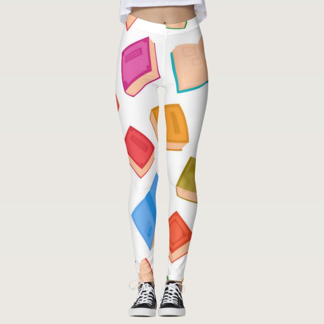 Leggings Motif de livre (Devant)