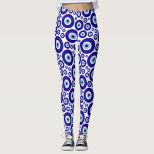 Leggings Motif de l'œil maléfique, Œil grec, Œil turc, Naza