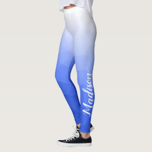 Leggings Motif de maille géométrique à dégradé bleu foncé N