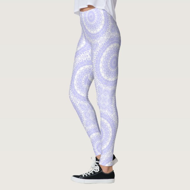 Leggings Motif de mandala Rêve de pervenche (Gauche)