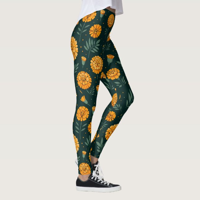 Leggings Motif de Marigolds (Droite)
