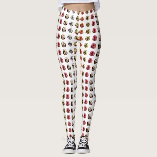 Leggings Motif de masque de cool (Devant)