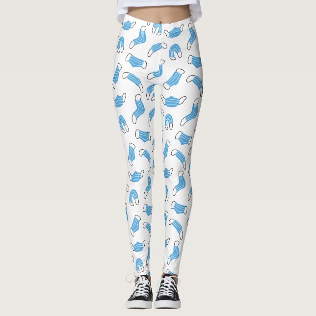 Leggings motif de masque Médicale (Devant)
