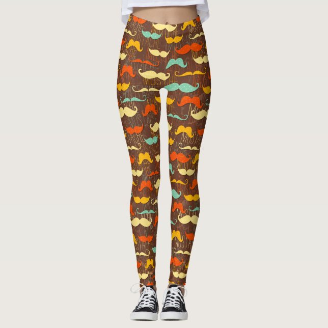 Leggings Motif de moustache (Devant)