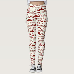 Leggings Motif de moustache, rétro style 3