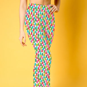 Leggings Motif de Noël coloré amusant