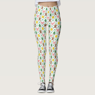 Leggings Motif de Noël de tennis