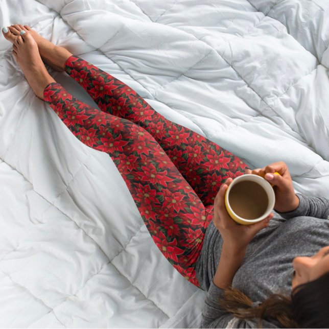 Leggings Motif de Noël des Fêtes Rouges (Créateur téléchargé)