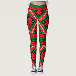 Leggings Motif de Noël Snowflake