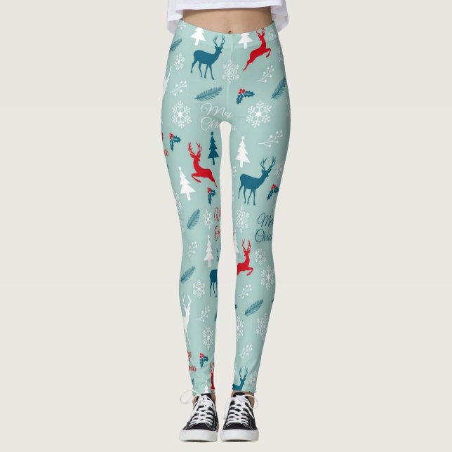Leggings Motif de nouvelle année (Devant)