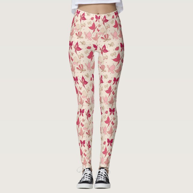 Leggings motif de papillon 2 (Devant)