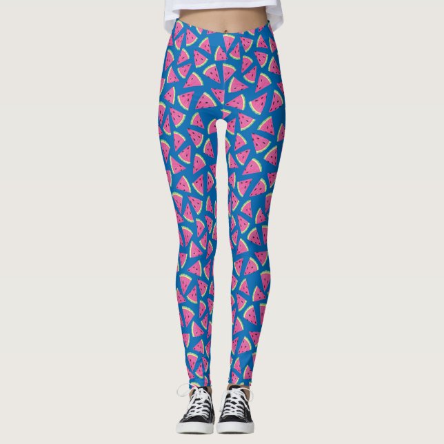 Leggings Motif de pastèque mignon (Devant)