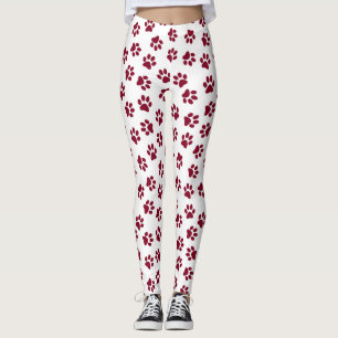 Leggings Motif De Pâtes, Poches De Chien, Pâtes De Bourgogn