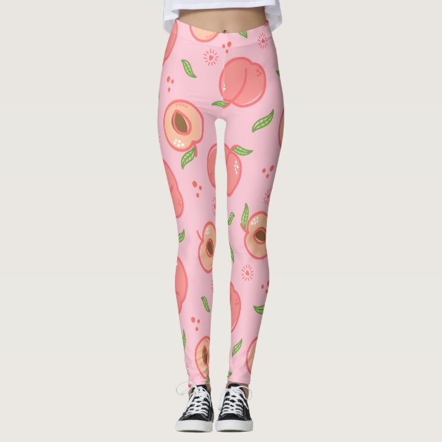 Leggings Motif de pêche d'été doux grand (Devant)