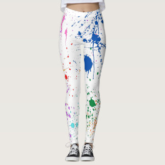Leggings Motif de peinture partout