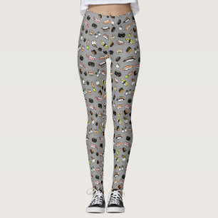 Leggings Motif de personnages de sushi mignons Nourriture a