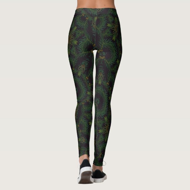 Leggings Motif de pin (Dos)