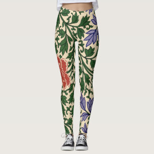 Leggings Motif de pivoine de chinoiserie vintage Owen Jones