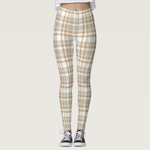 Leggings motif de Plaid Tartan à damiers
